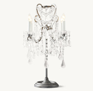 Manor Court Crystal Table Lamp - Zonesus