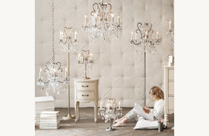 Manor Court Crystal Table Lamp - Zonesus