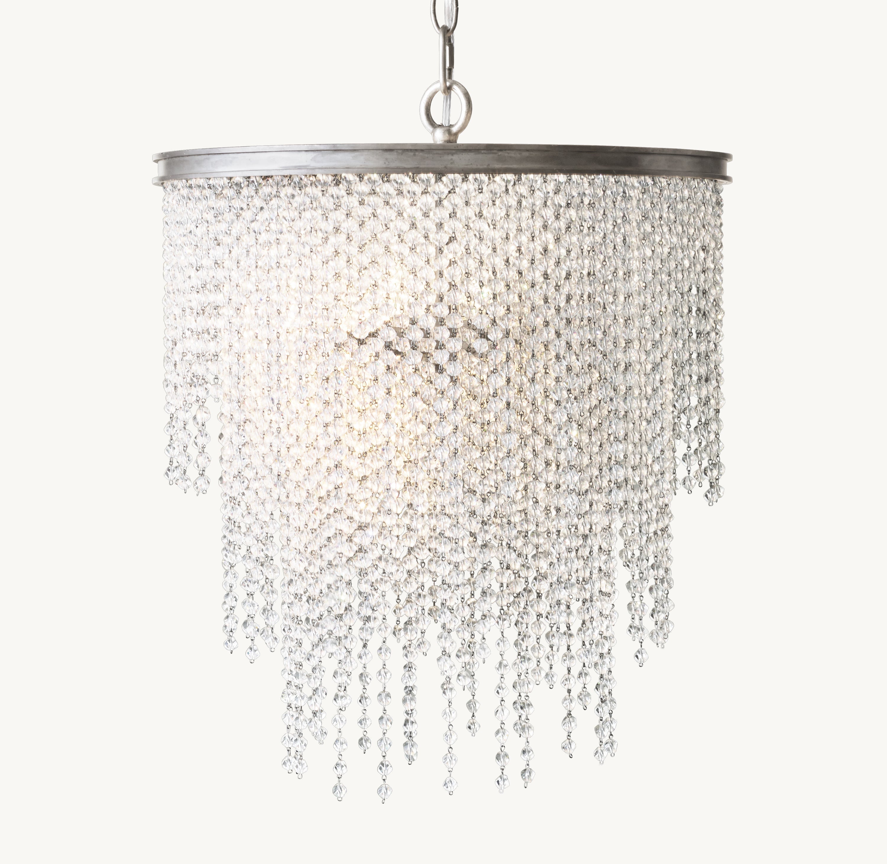 Athena Clear Crystal Small Pendant 16"D - Zonesus
