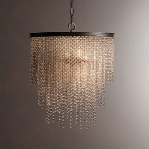 Athena Clear Crystal Small Pendant 16"D - Zonesus