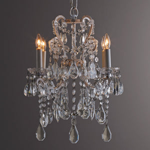 Manor Court Crystal 4-arm Chandelier - Zonesus