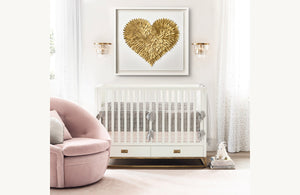 Alaine Crystal Sconce Brass 8''H - Zonesus