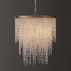 Athena Clear Crystal Small Pendant 16"D - Zonesus