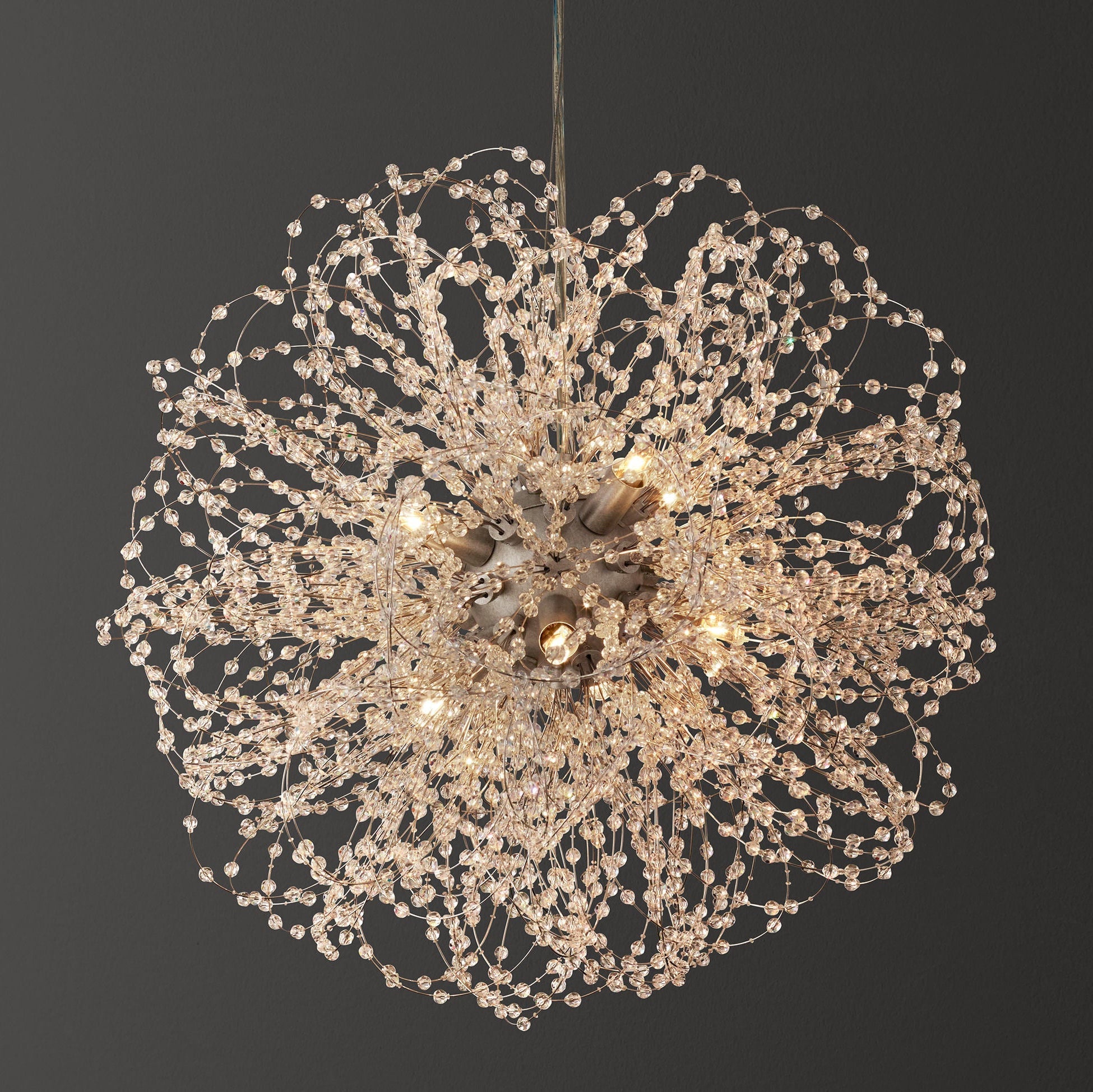 Josie Crystal Large Pendant 20"D - Zonesus