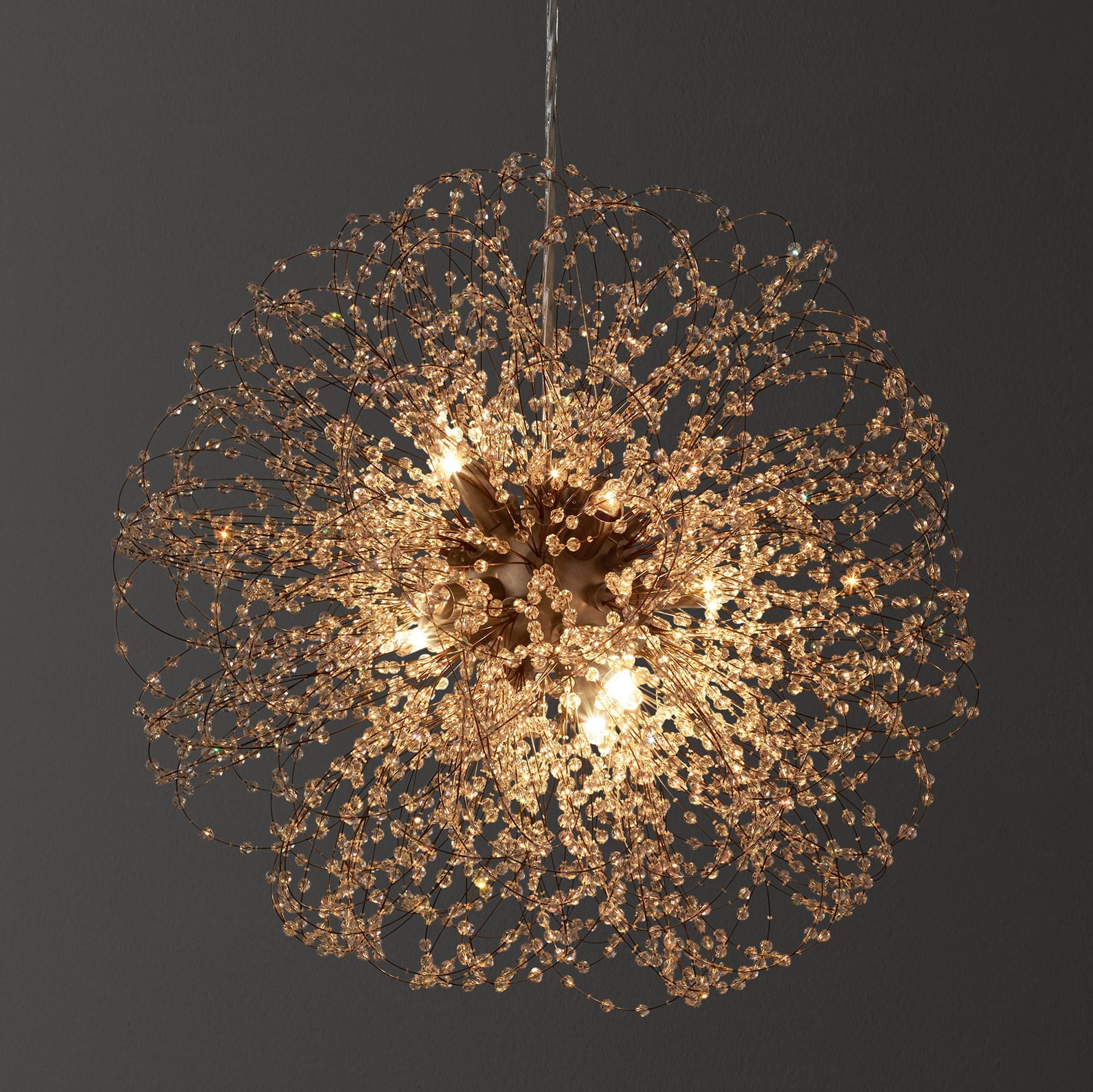 Josie Crystal Large Pendant 20"D - Zonesus