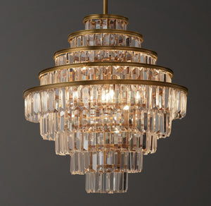 Alaine Crystal Medium Pendant 22''D - Zonesus