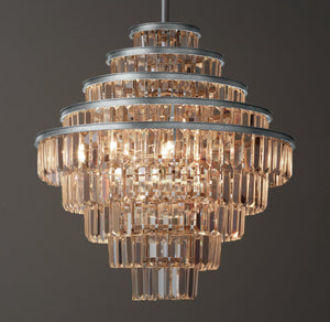 Alaine Crystal Medium Pendant 22''D - Zonesus