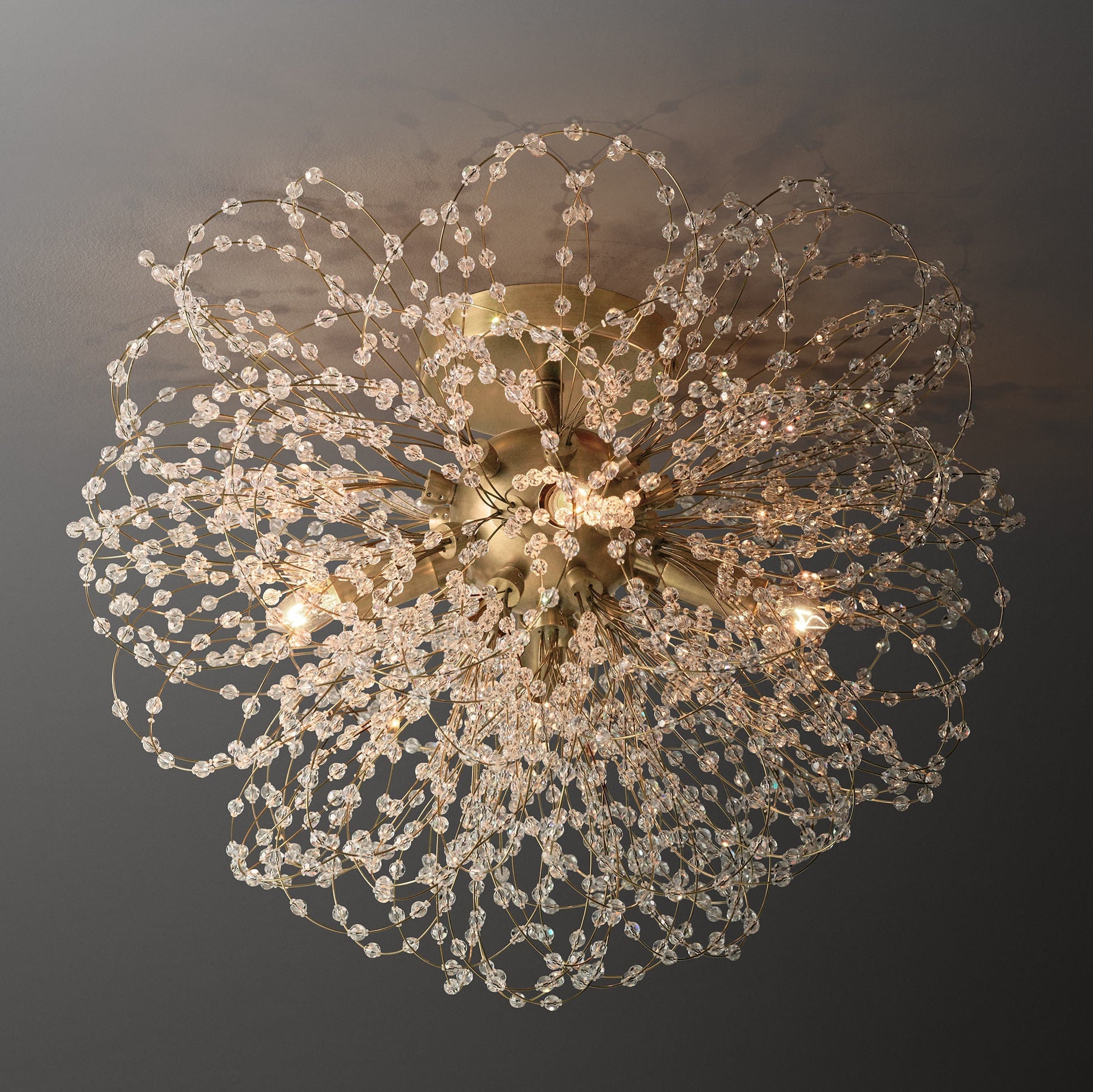 Josie Crystal Flushmount 18"D - Zonesus