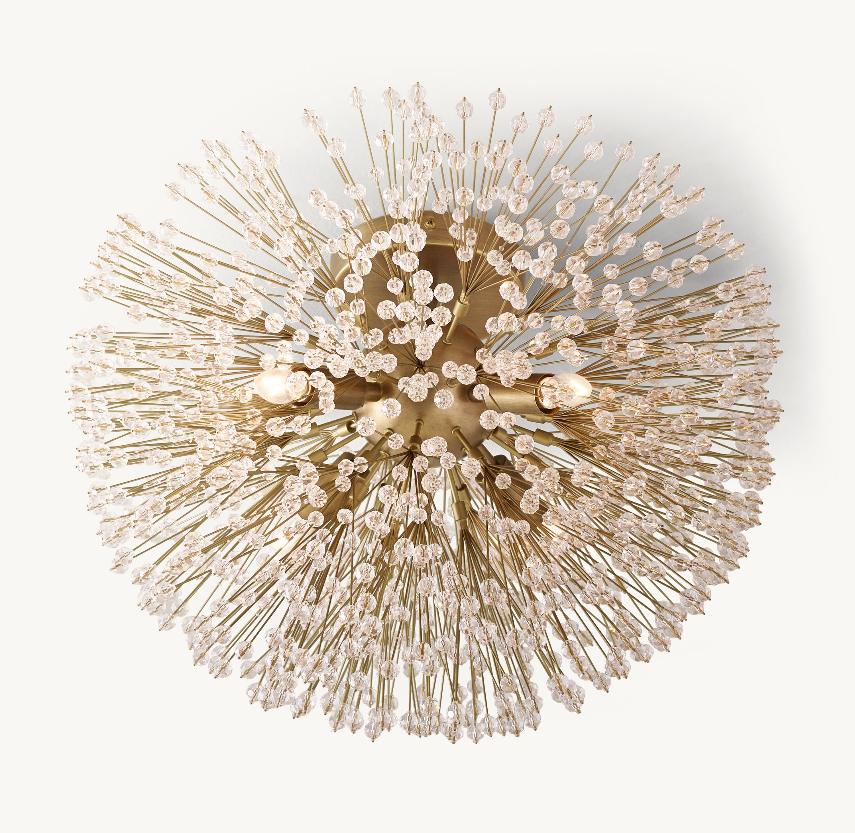 Arora Clear Crystal Flushmount 18"D - Zonesus