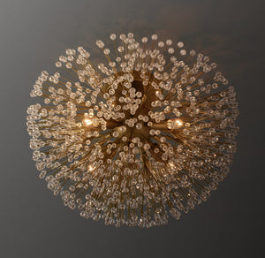 Arora Clear Crystal Flushmount 18"D - Zonesus