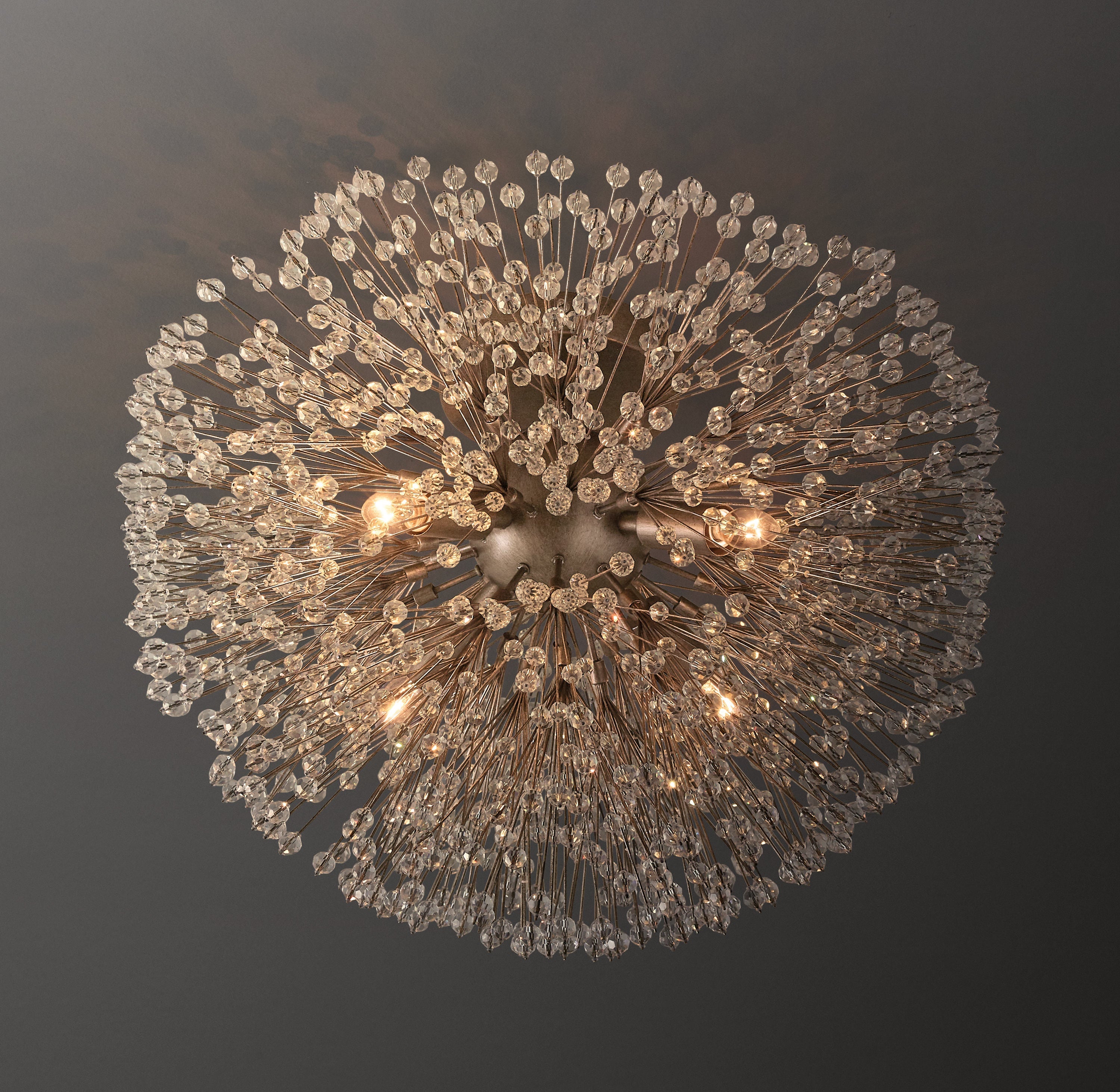 Arora Clear Crystal Flushmount 18"D - Zonesus