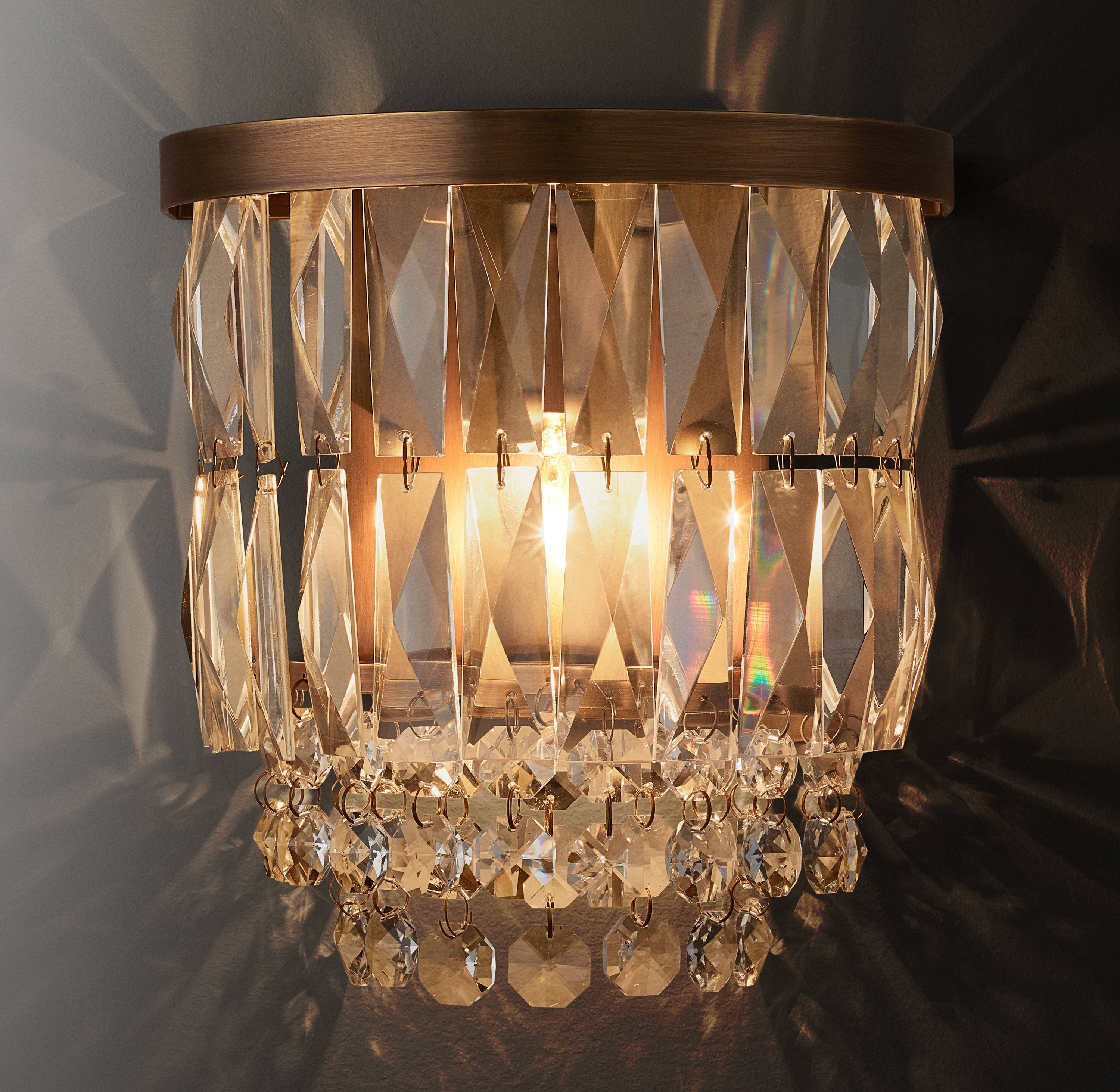 Portia Crystal Sconce 9''H - Zonesus
