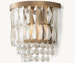 Portia Crystal Sconce 9''H - Zonesus