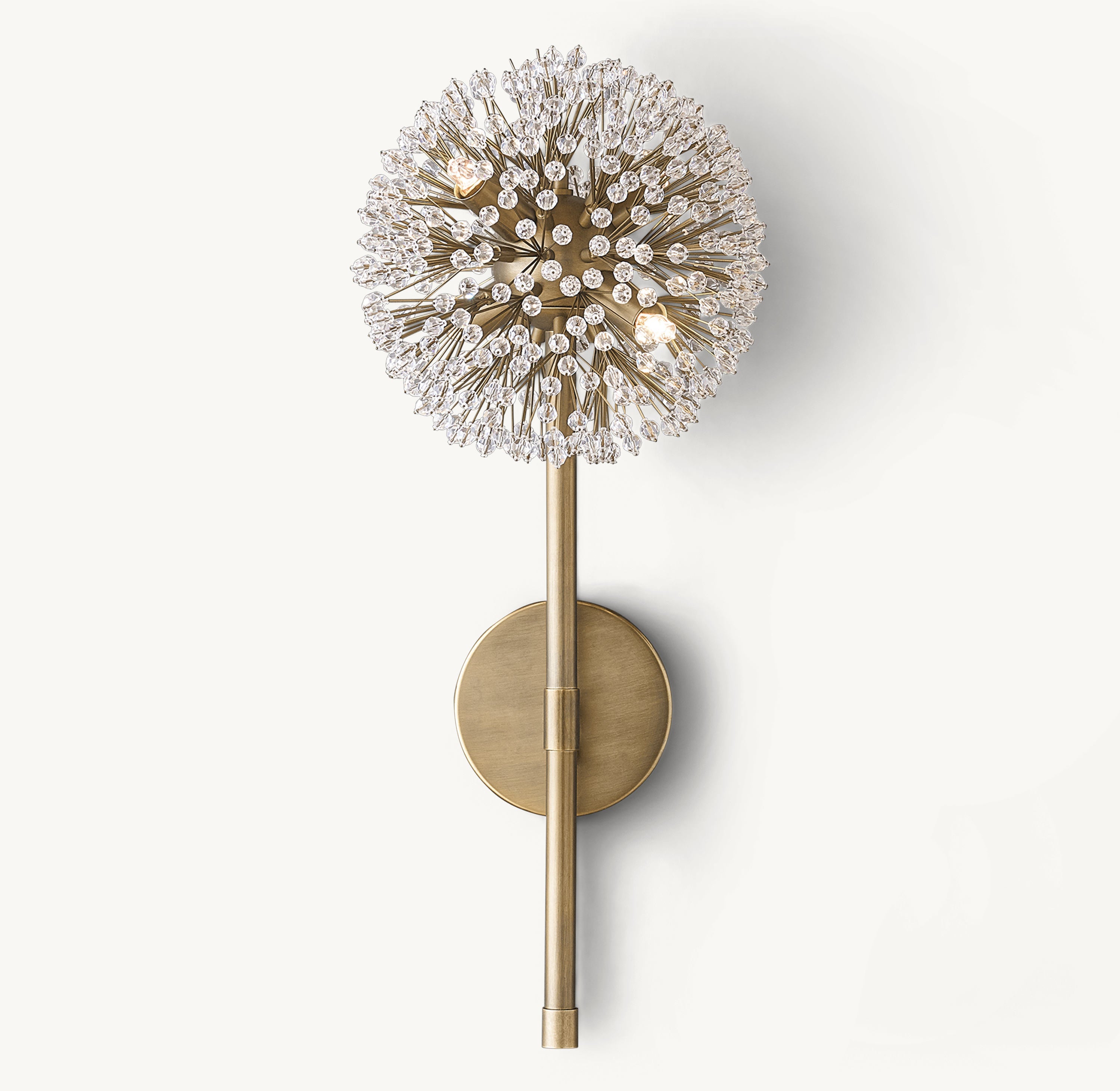 Arora Crystal Post Sconce 20"H - Zonesus