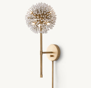 Arora Crystal Post Sconce 20"H - Zonesus