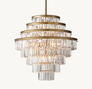 Alaine Crystal Large Pendant 28"D - Zonesus