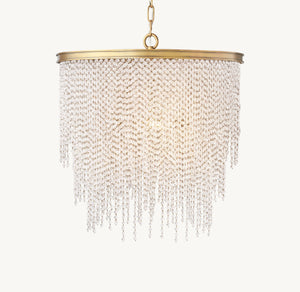 Athena Clear Crystal Medium Pendant 22"D - Zonesus