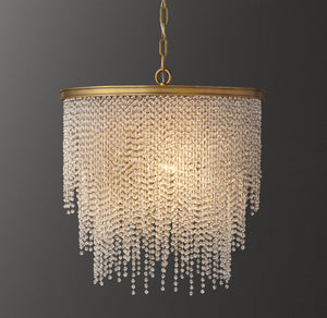 Athena Clear Crystal Medium Pendant 22"D - Zonesus