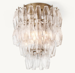 Natalia Glass Flushmount 17''D - Zonesus