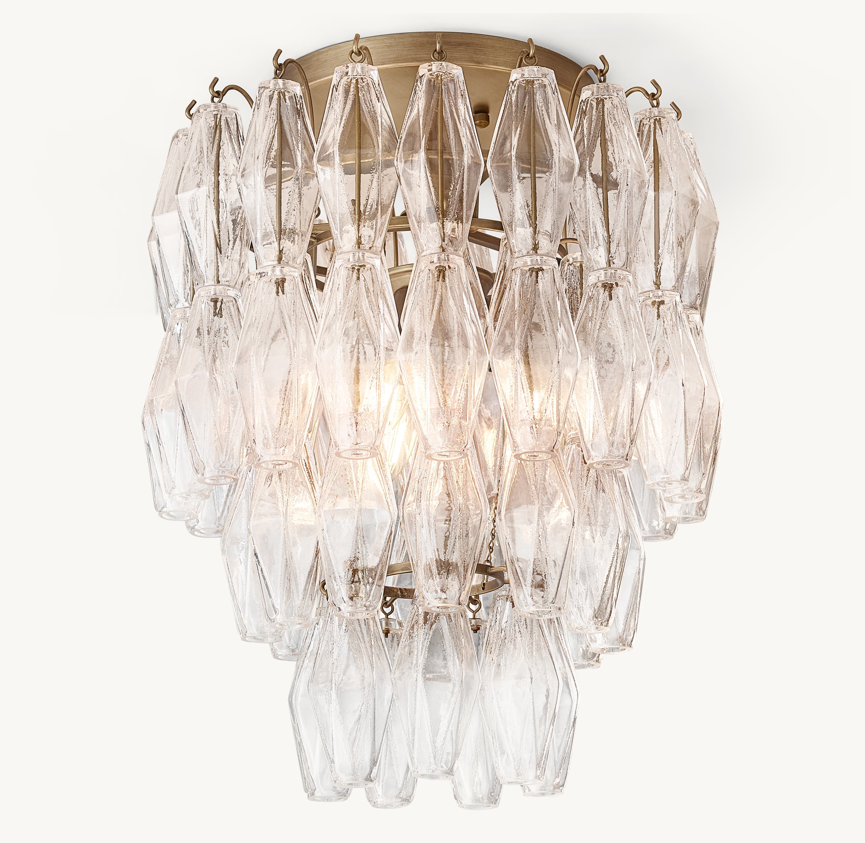 Natalia Glass Flushmount 17''D - Zonesus