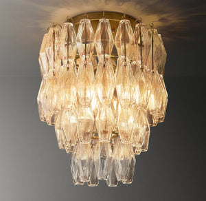 Natalia Glass Flushmount 17''D - Zonesus