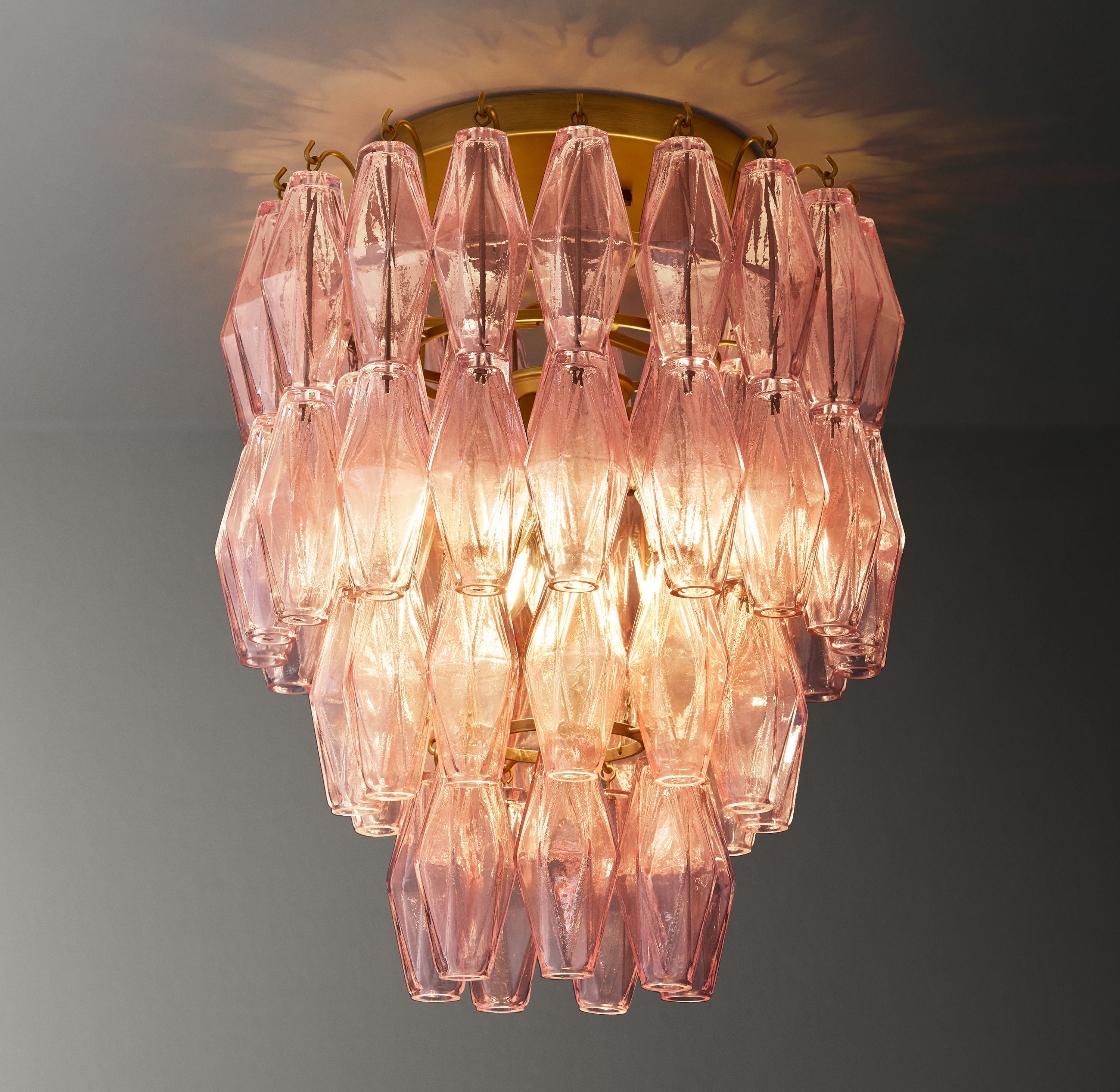 Natalia Glass Flushmount 17''D - Zonesus