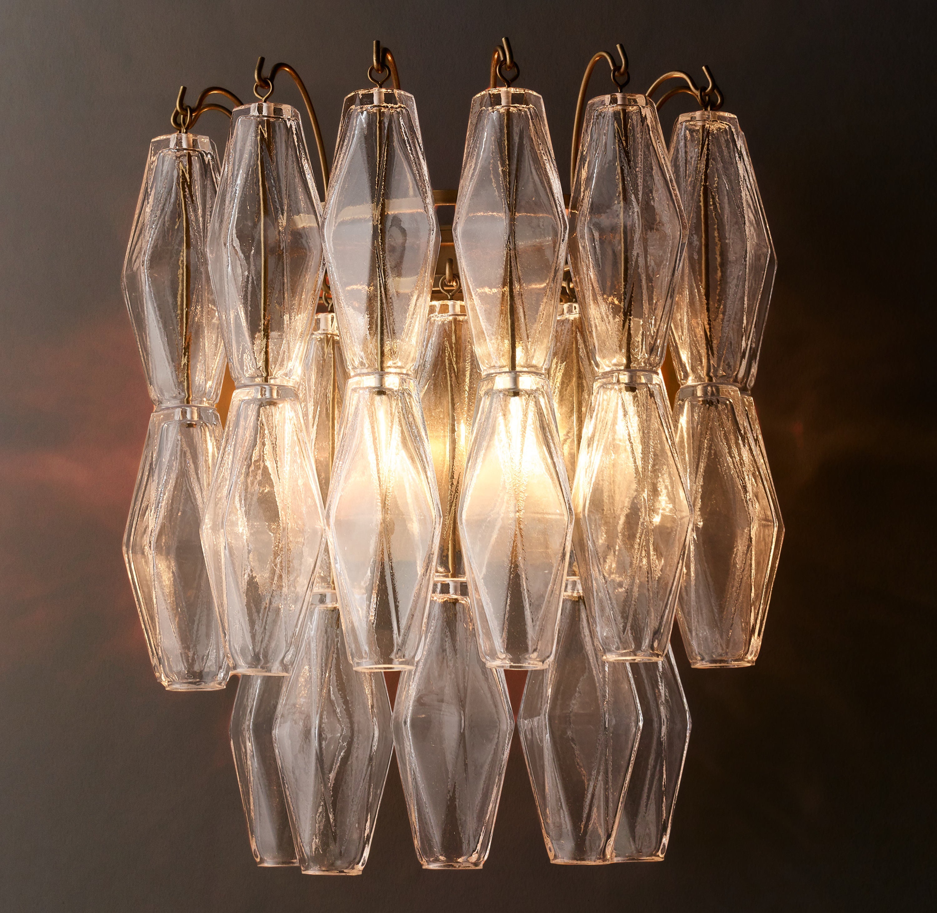 Natalia Glass Sconce 16"H - Zonesus