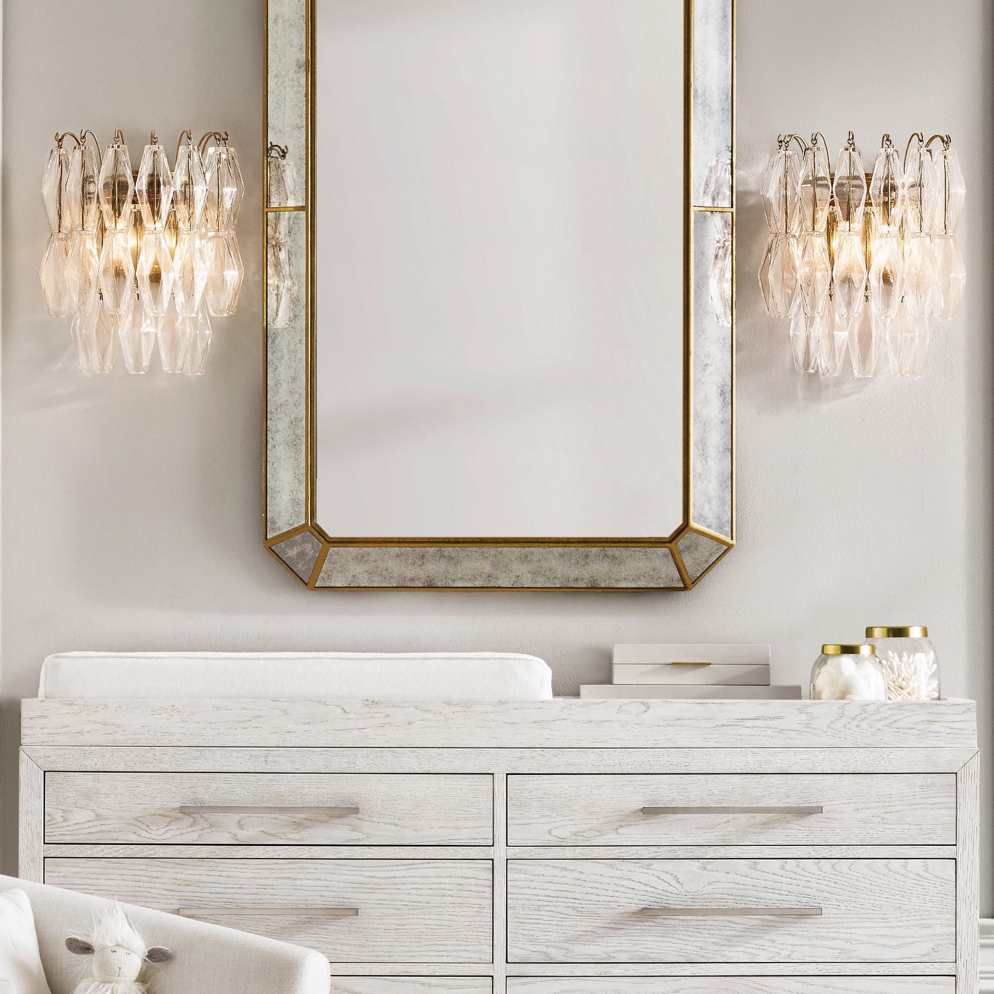 Natalia Glass Sconce 16"H - Zonesus