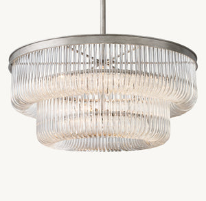 Bettina Crystal Large Pendant 30"D - Zonesus