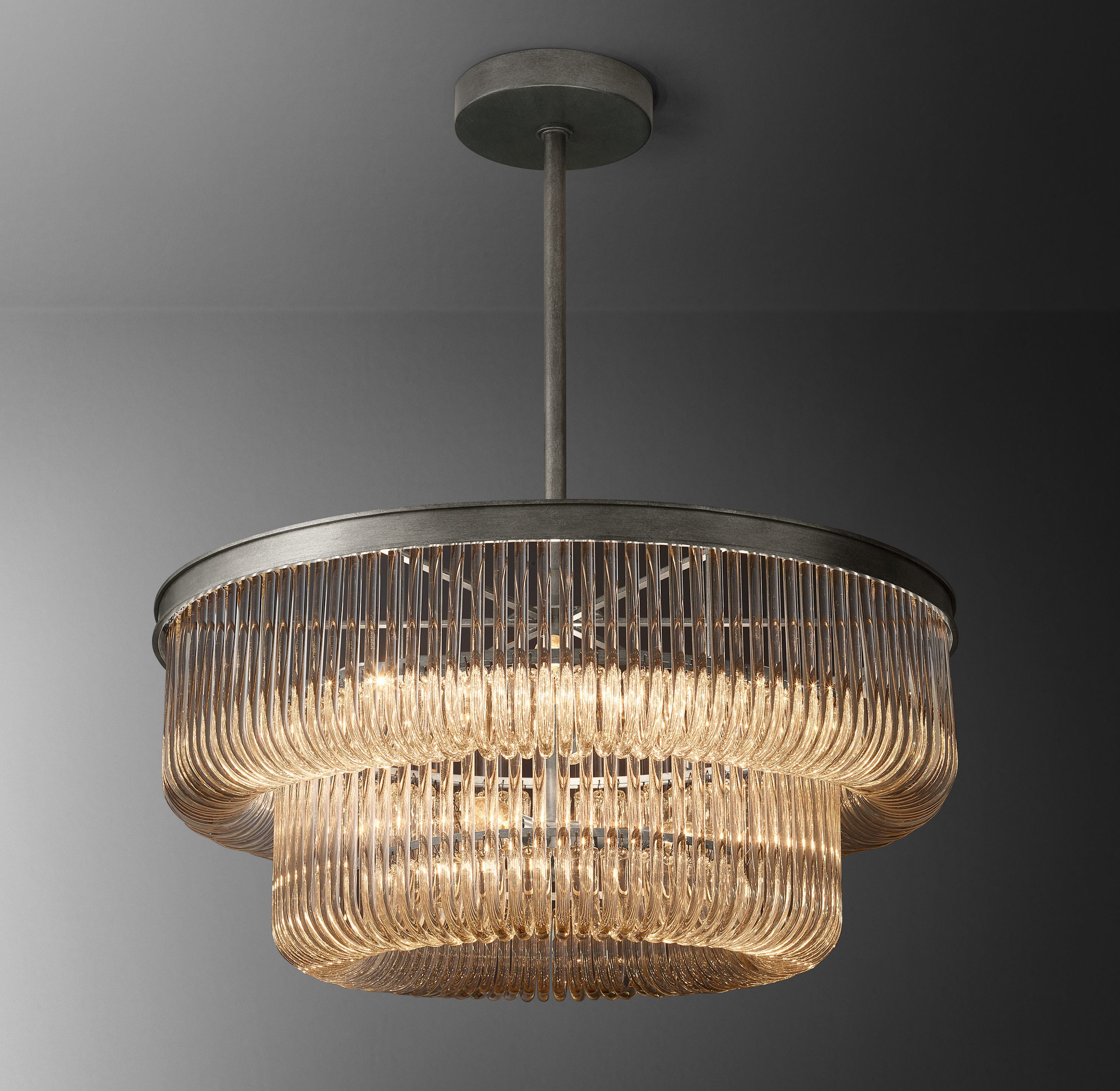 Bettina Crystal Large Pendant 30"D - Zonesus