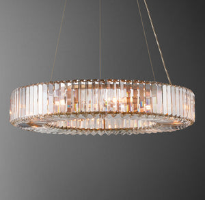 Elliana Crystal Small Halo Pendant 28"D - Zonesus