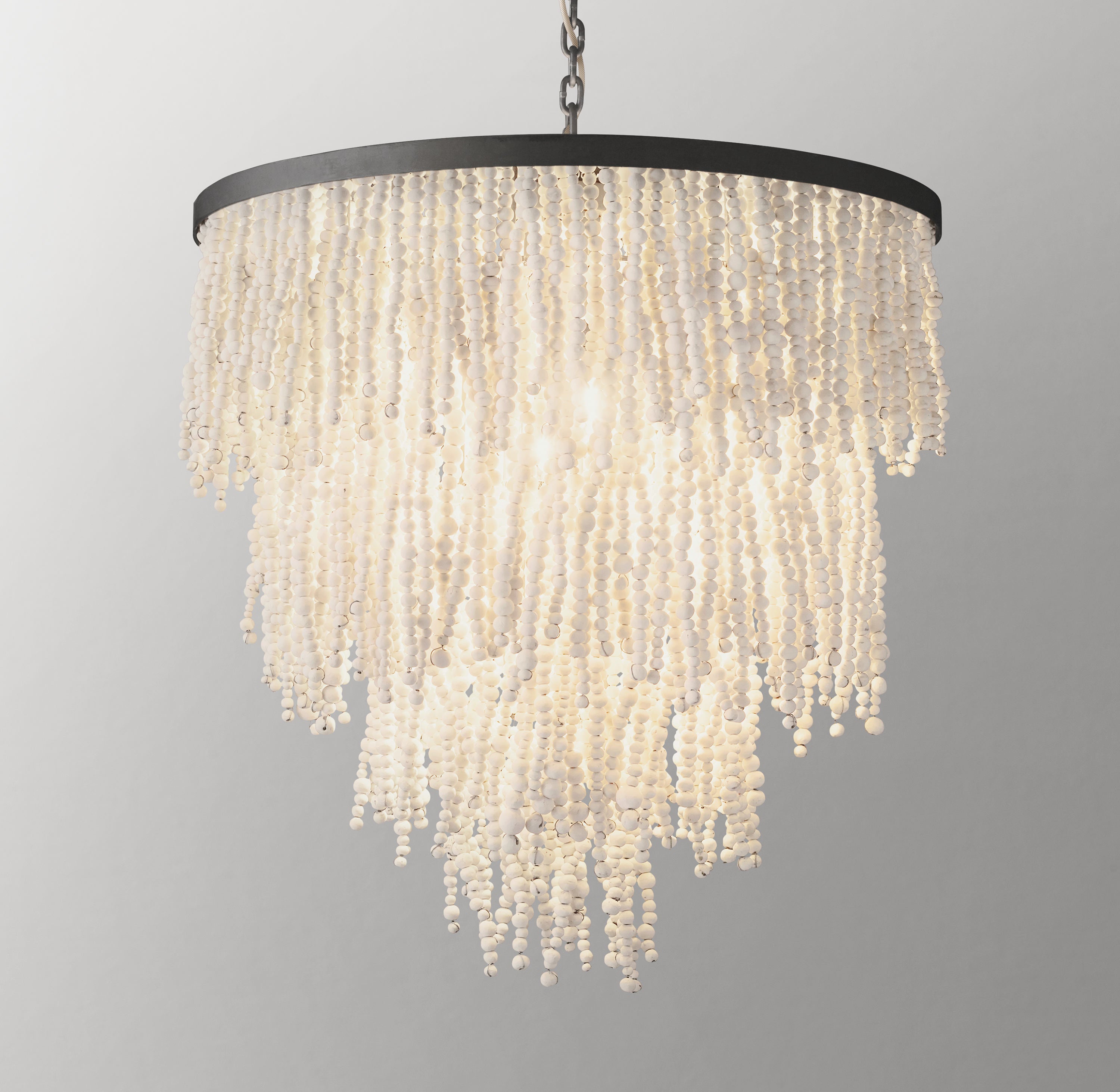 Naia Clay Bead Pendant 28"D - Zonesus