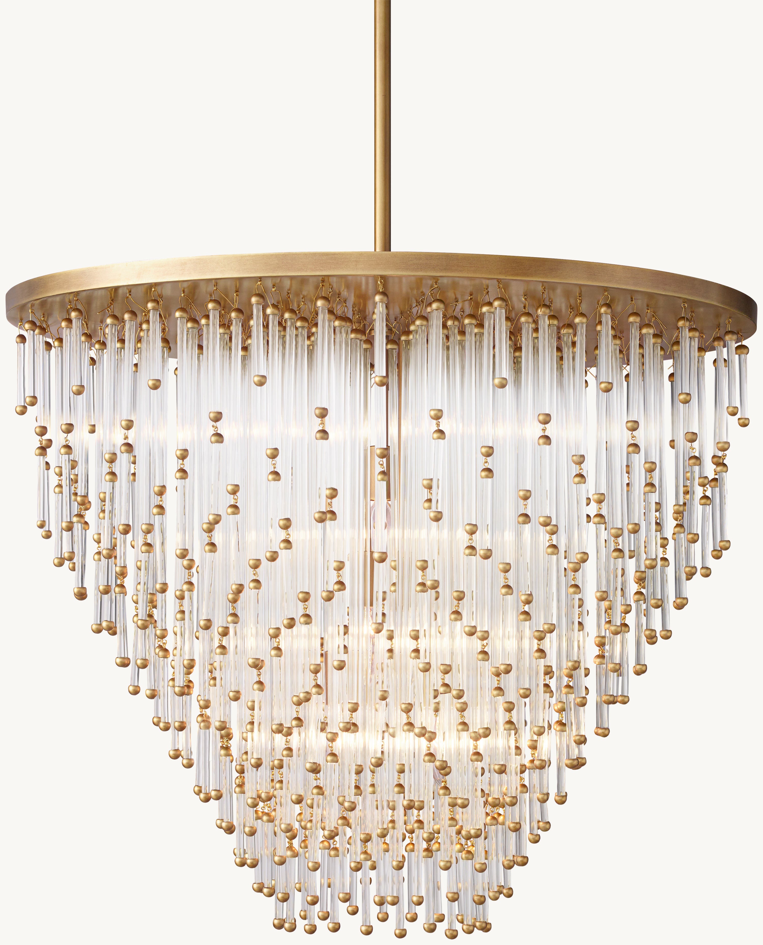 Evelina Crystal Large Pendant 28"D - Zonesus