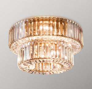Elliana Tiered Crystal Flushmount 19''D - Zonesus
