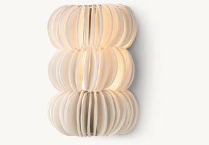 Handcrafted Clay Scallop Sconce 15"H - Zonesus