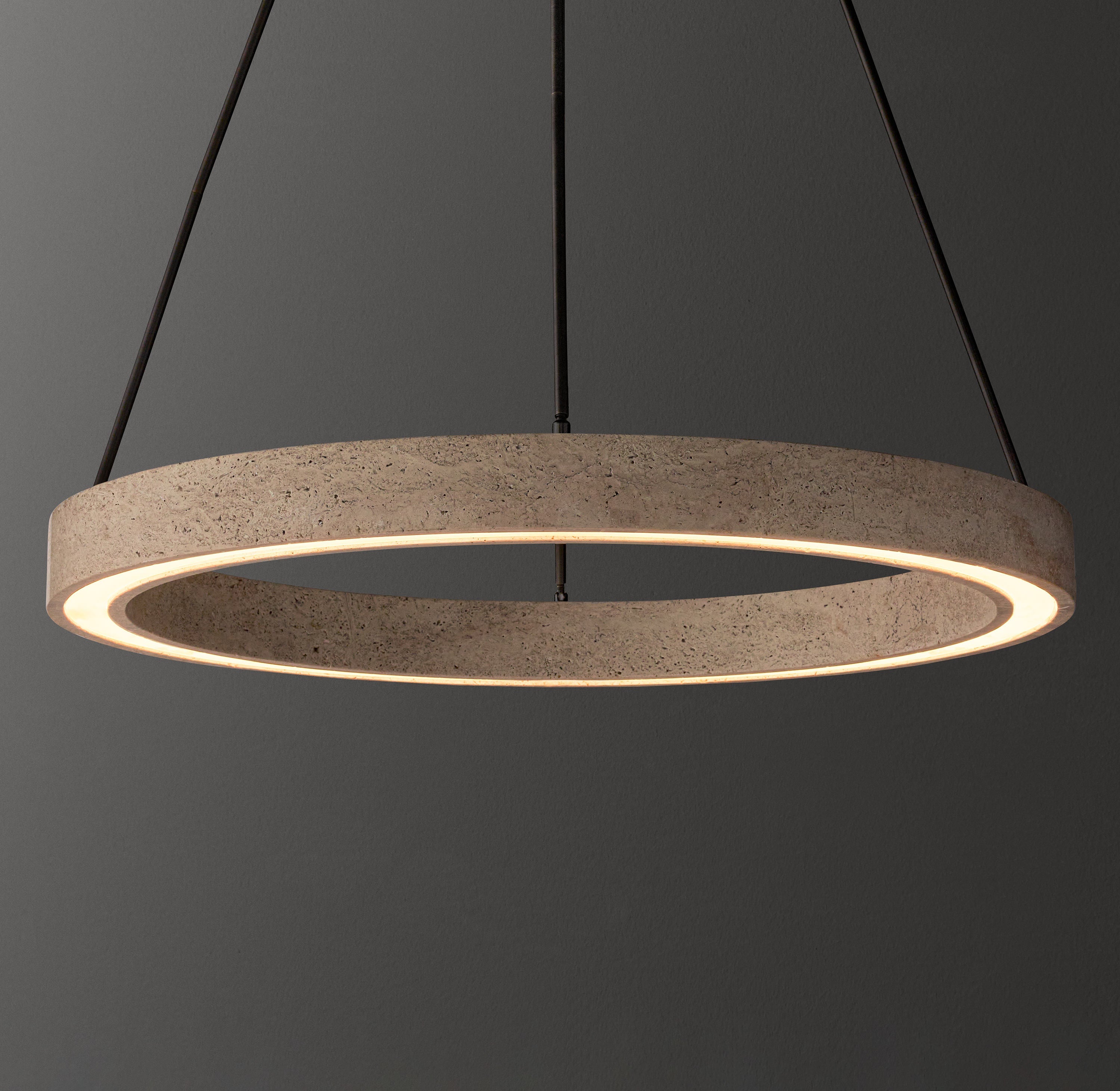 Claudio Travertine Pendant 37"D - Zonesus