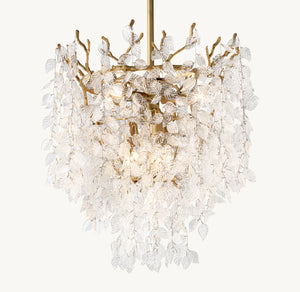 Arabella Tall Glass Branch Pendant 20"D - Zonesus