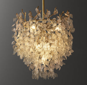 Arabella Tall Glass Branch Pendant 20"D - Zonesus