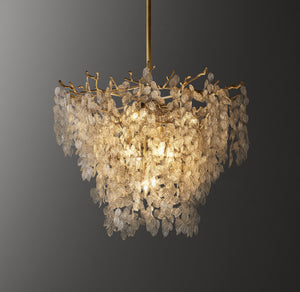 Arabella Wide Glass Branch Pendant 30"D - Zonesus