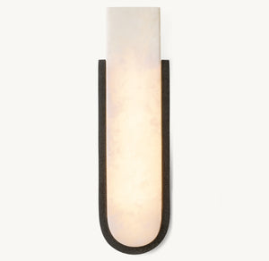 Gideon Alabaster Sconce 16"H - Zonesus