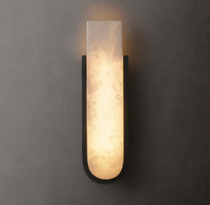 Gideon Alabaster Sconce 16"H - Zonesus