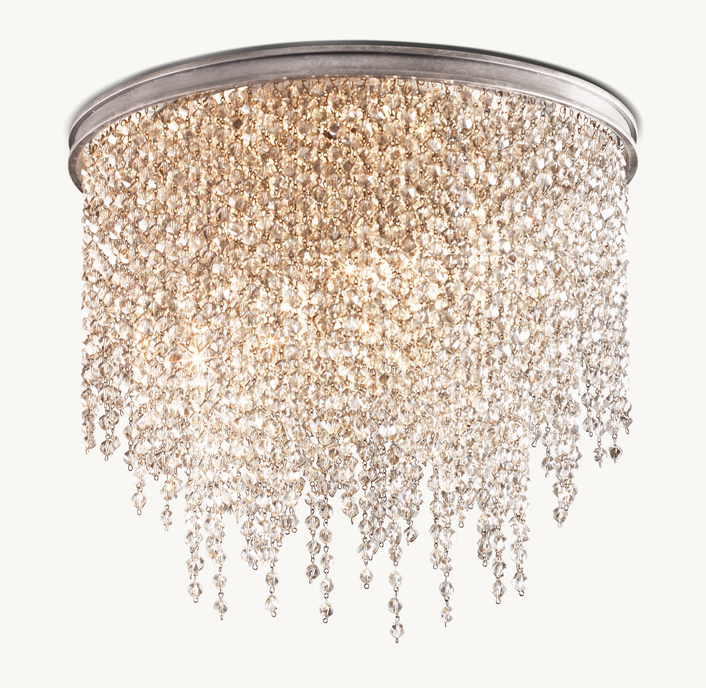 Athena Crystal Flushmount 14"D - Zonesus