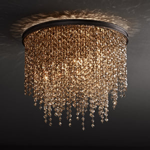 Athena Crystal Flushmount 14"D - Zonesus