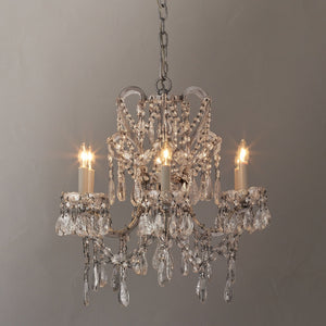 Manor Court Crystal 6-Arm Chandelier - Zonesus