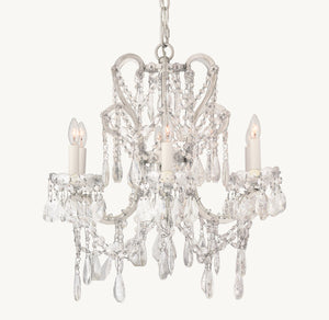 Manor Court Crystal 6-Arm Chandelier - Zonesus