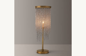 Athena Clear Crystal Table Lamp 22"H - Zonesus