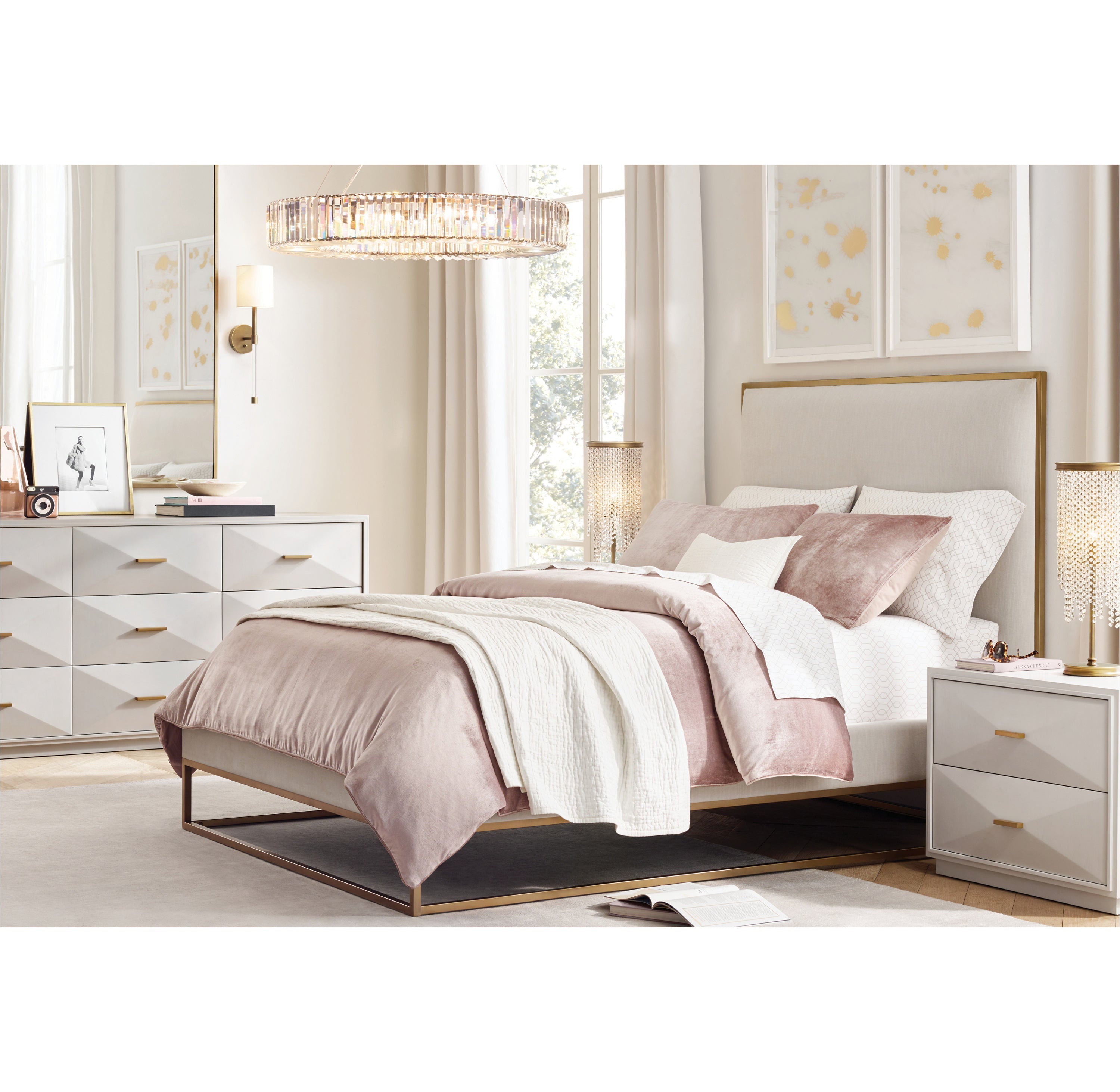 Athena Clear Crystal Table Lamp 22"H - Zonesus
