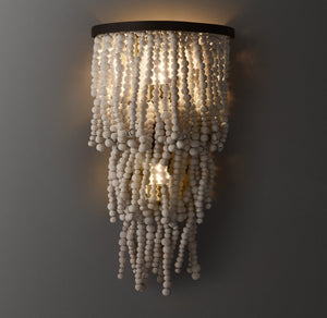 Naia Clay Bead Sconce 18"H - Zonesus
