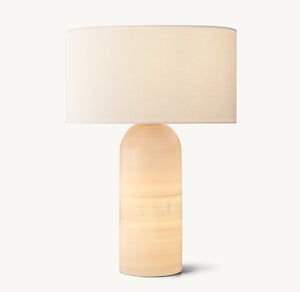 Florian Alabaster Table Lamp 22"H - Zonesus