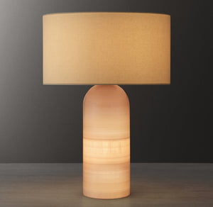 Florian Alabaster Table Lamp 22"H - Zonesus